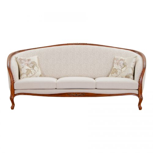 Mahogany Tub Sofa 3 Seater