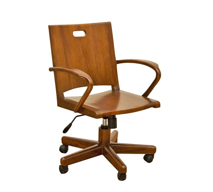 Solid Mahogany Office Chair 2