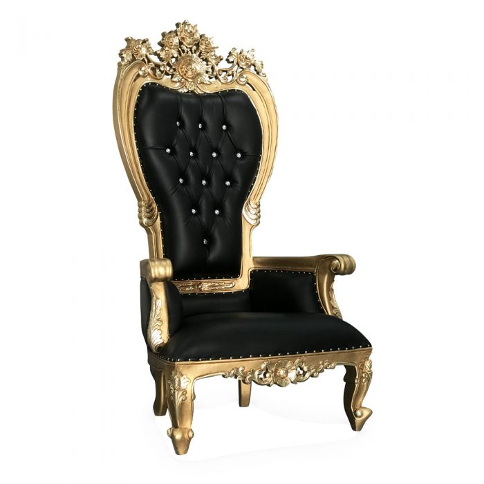 throne chair mandalay gold paint