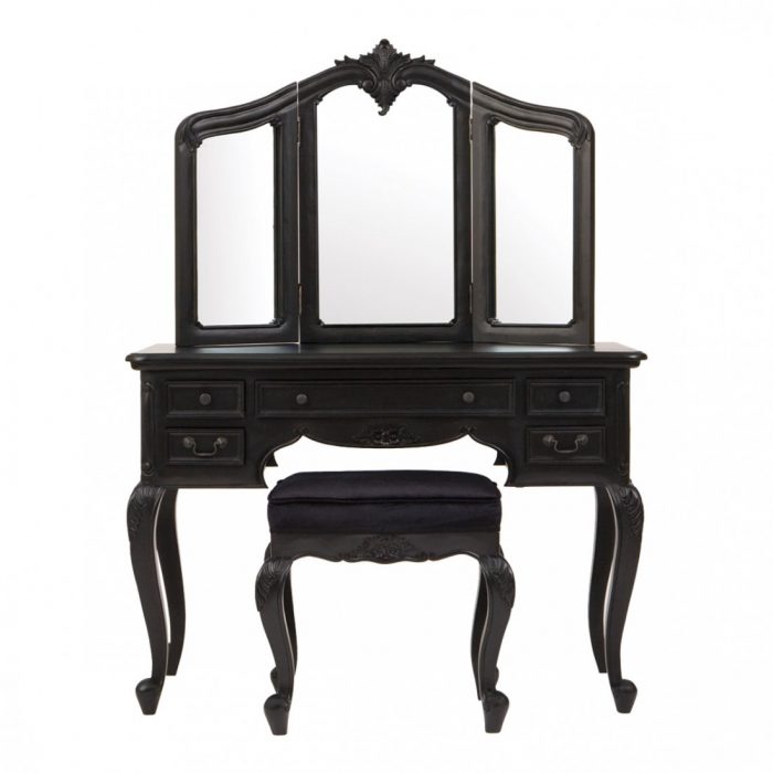 Rococo Noir Dressing Table Stool