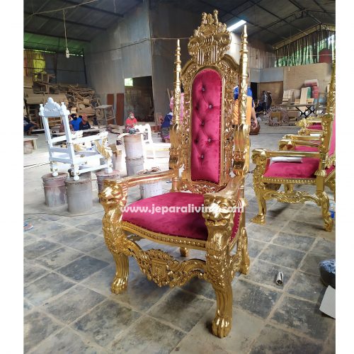 Lion Throne King Chair