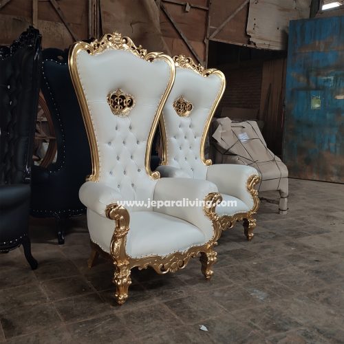 Crown Back Throne Chair